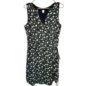 GAP FLORAL BLACK ADJUSTABLE DRESS